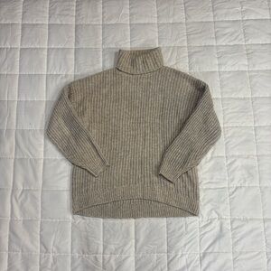 Old Navy Taupe Turtleneck Sweater